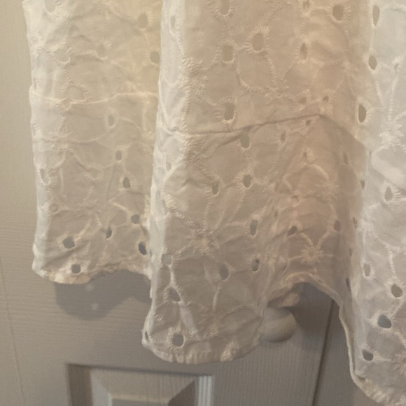 Floral Embroidered Eyelet Off/On Shoulder Dress - Picture 2 of 7